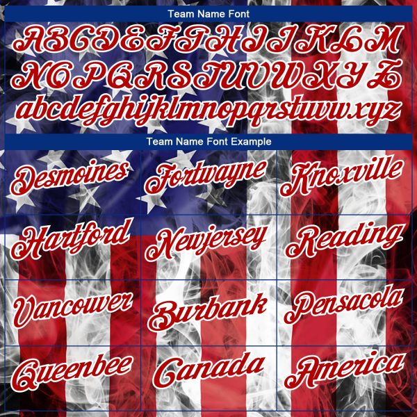 Custom White Royal-Red 3D American Flag Performance Golf Polo Shirt - Image 4