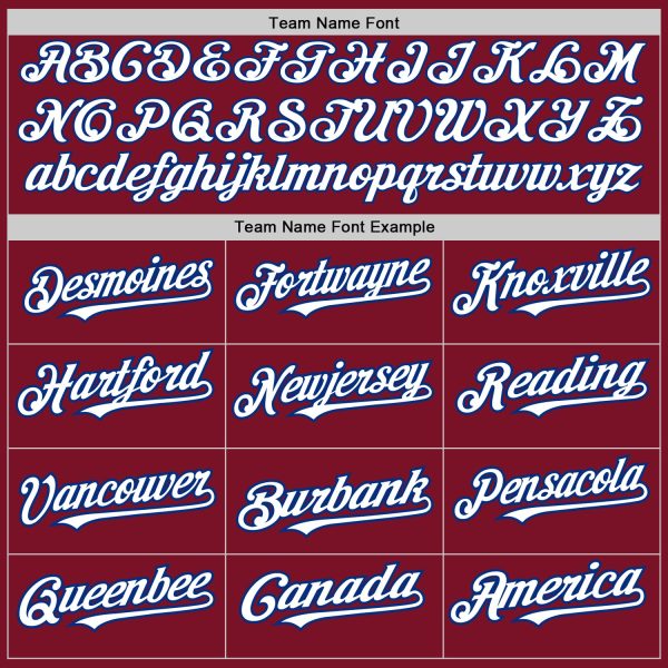 Custom Crimson Royal Pinstripe White Two-Button Unisex Softball Jersey - Image 4